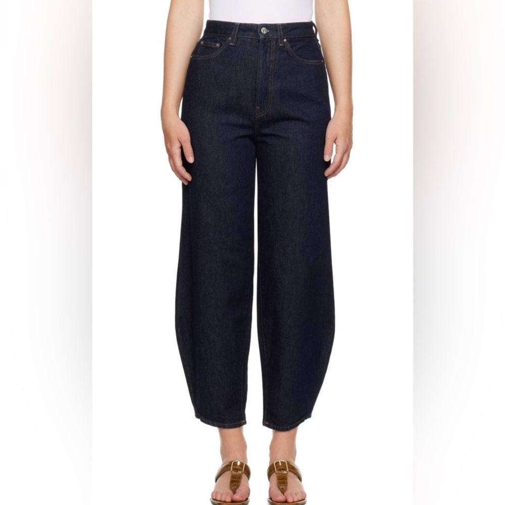 Totême blue barrel leg jeans size 28